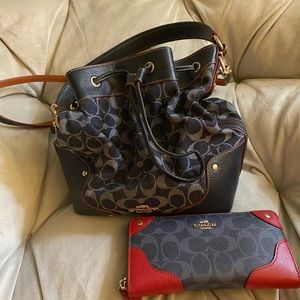 Coach Bag with Matching Wallet